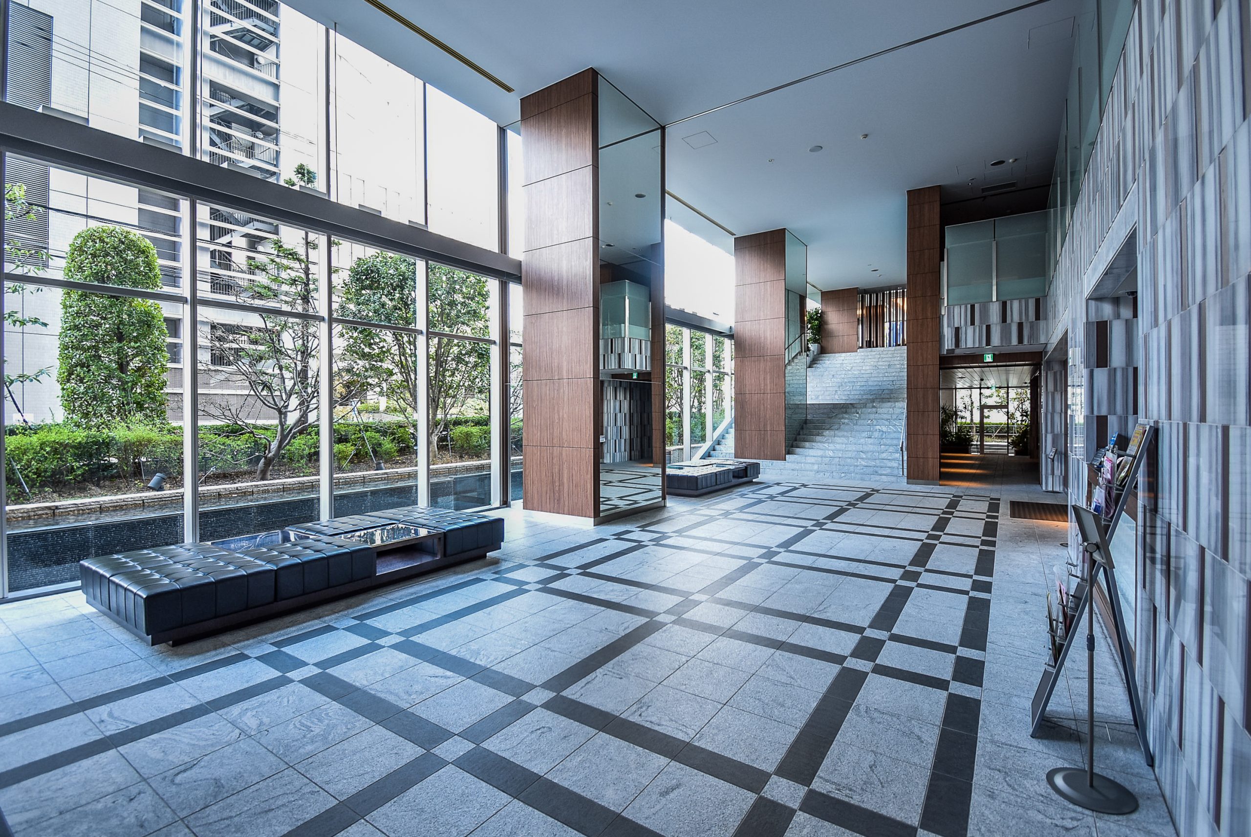 The lobby area of Park Tower Umeda